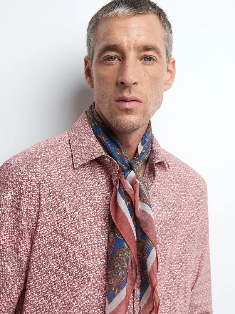 Chemise slim fleurie