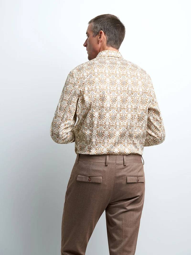 Chemise slim fleurie
