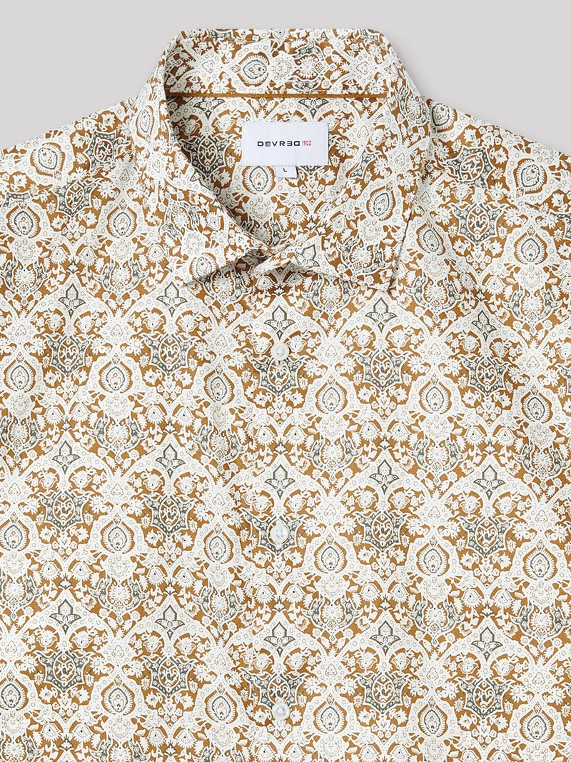 Chemise slim fleurie