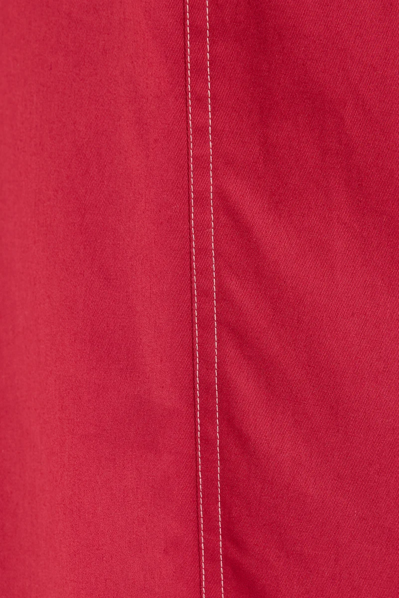 Sirva|100% Cotton Shirt Dress With Tie Up