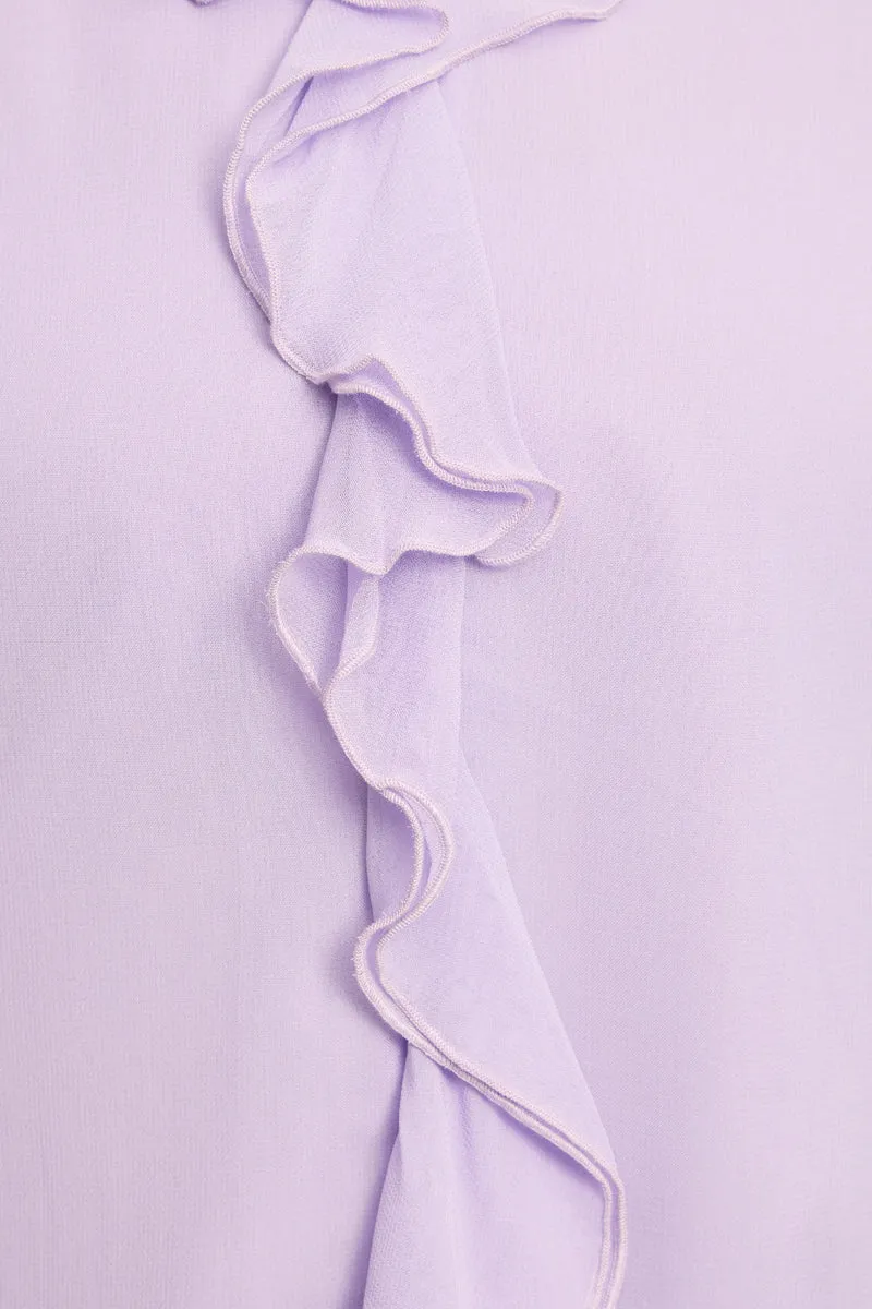 Irina|100% Viscose Ruffle Top