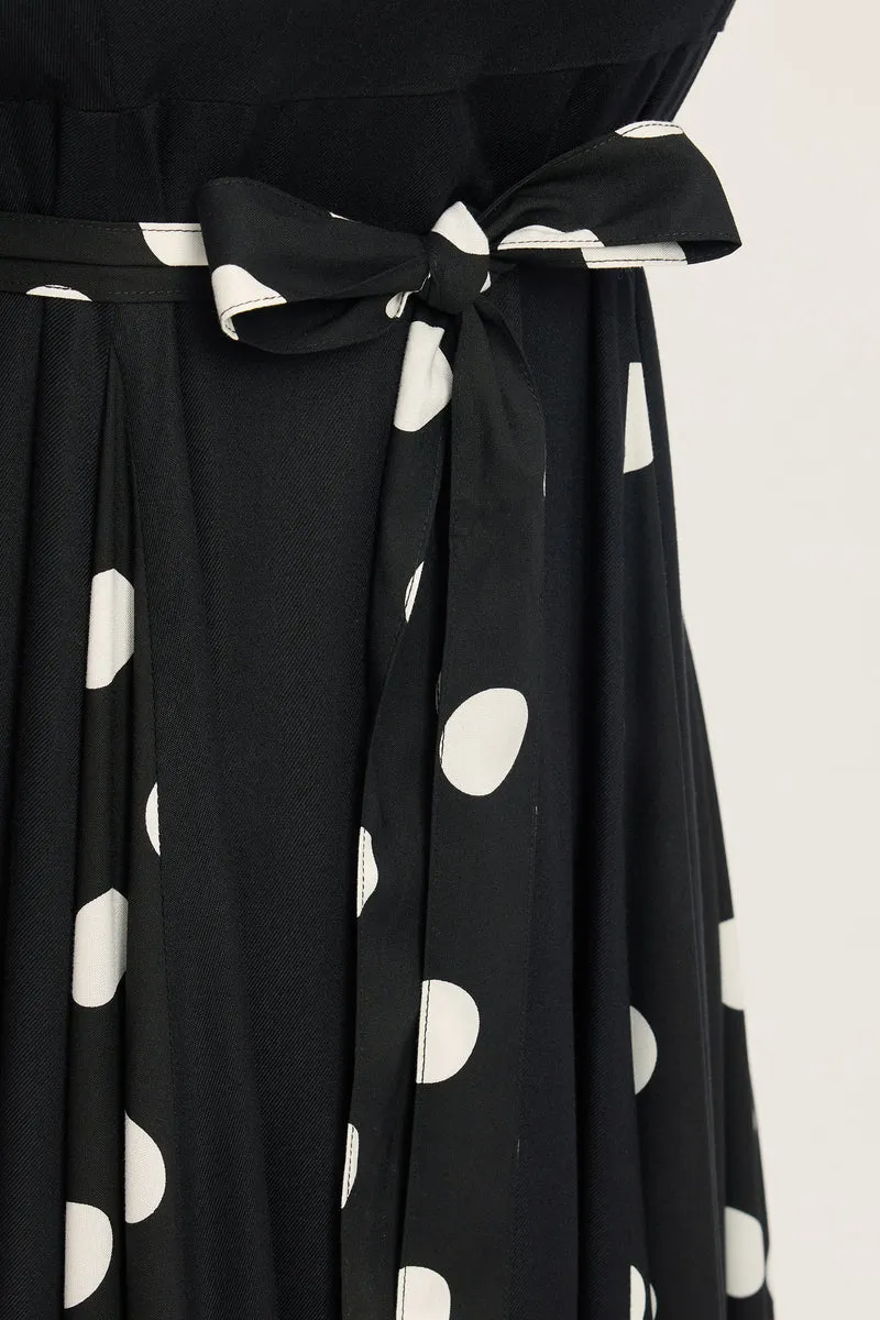 Ivana|100% Viscose Maxi Dress With Godets