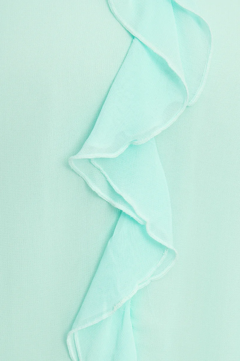 Tereza|100% Viscose Ruffle Top