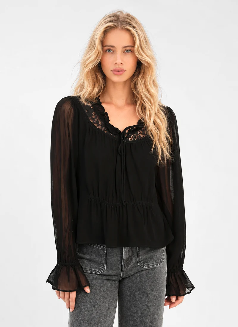 BLOUSE SIONA noir
