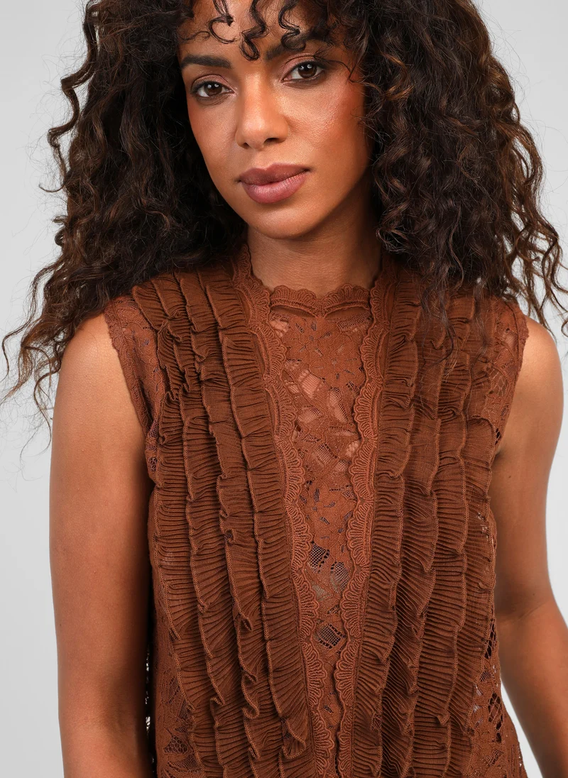 TOP SOLIMA marron