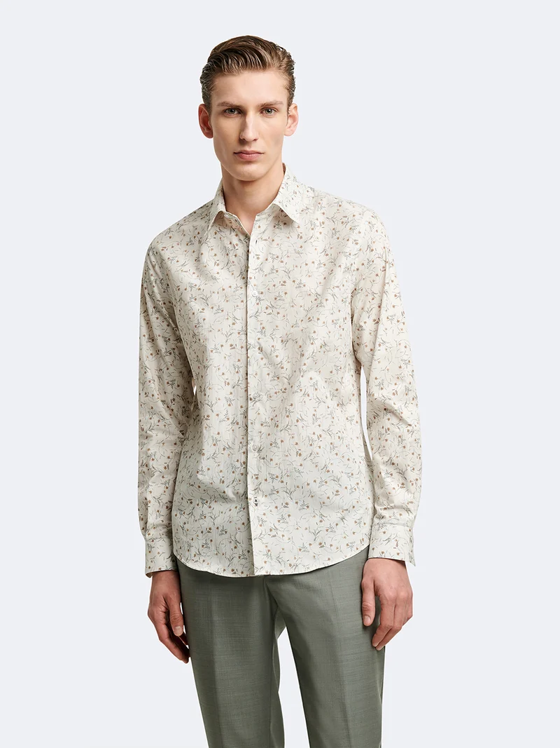 Chemise fleurie 100% coton