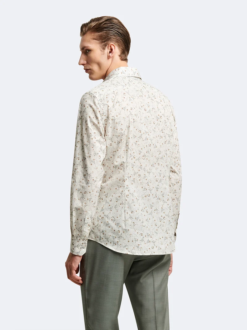 Chemise fleurie 100% coton