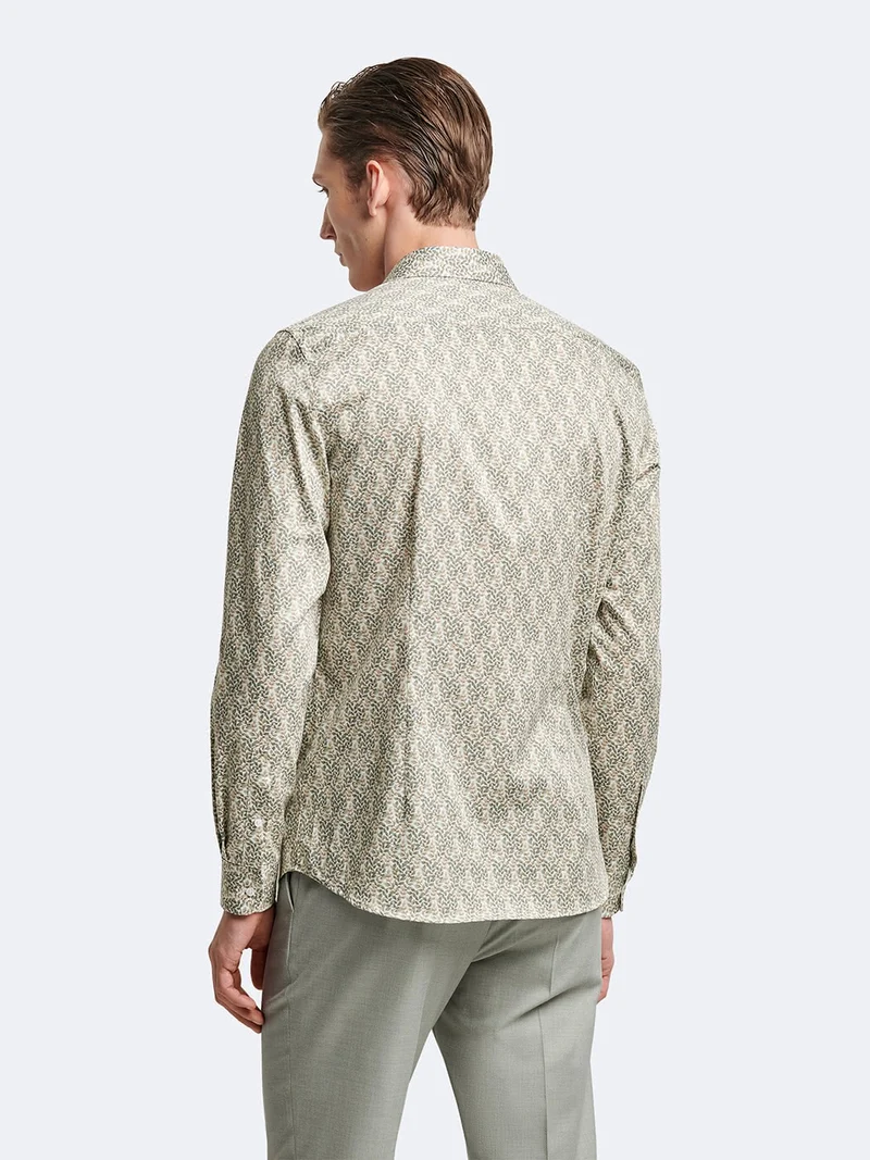 Chemise slim stretch végétale