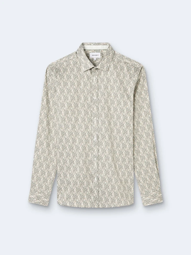 Chemise slim stretch végétale
