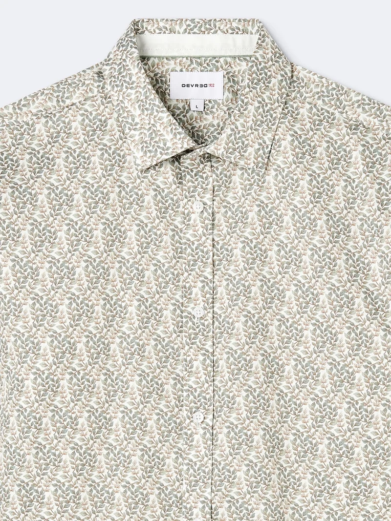 Chemise slim stretch végétale