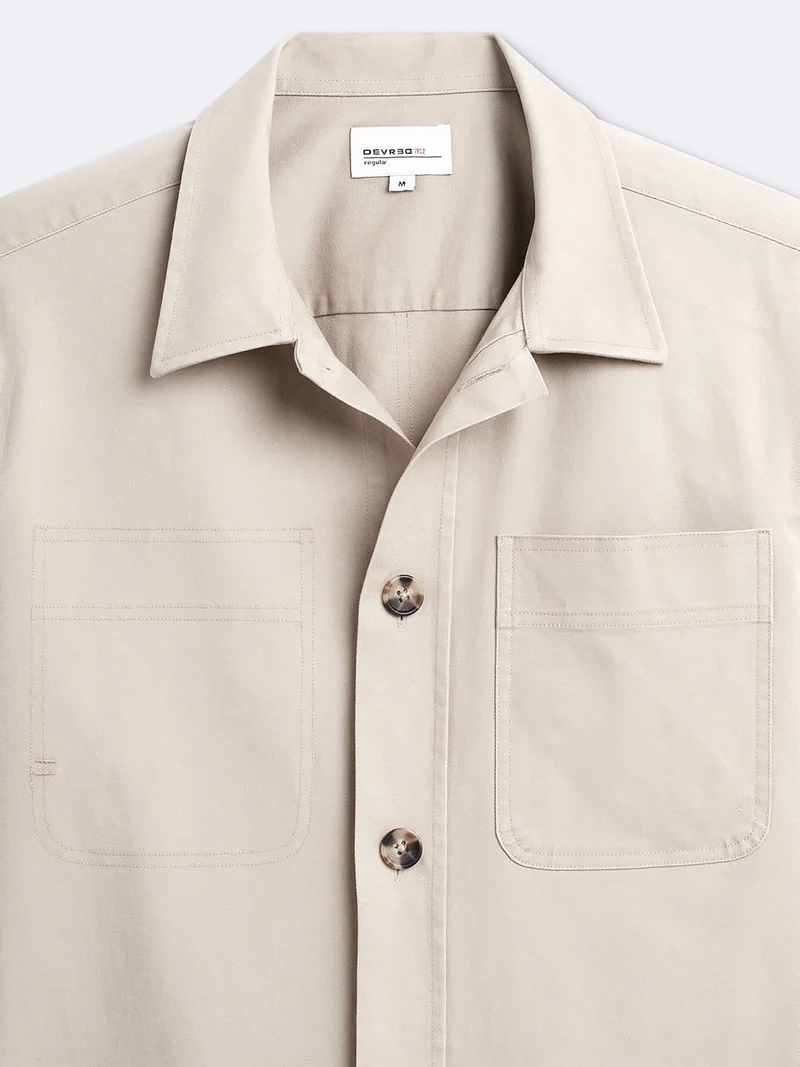 Surchemise regular en coton