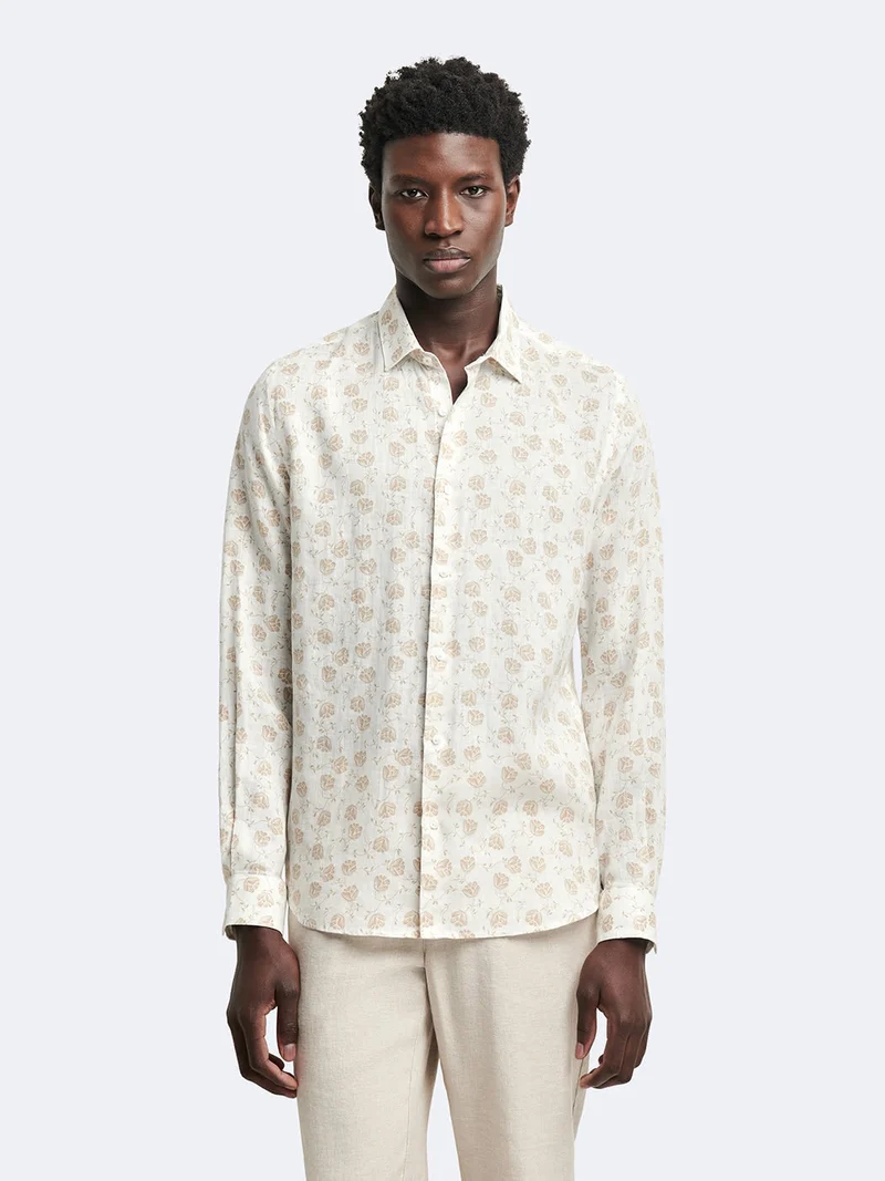 Chemise slim fleurie