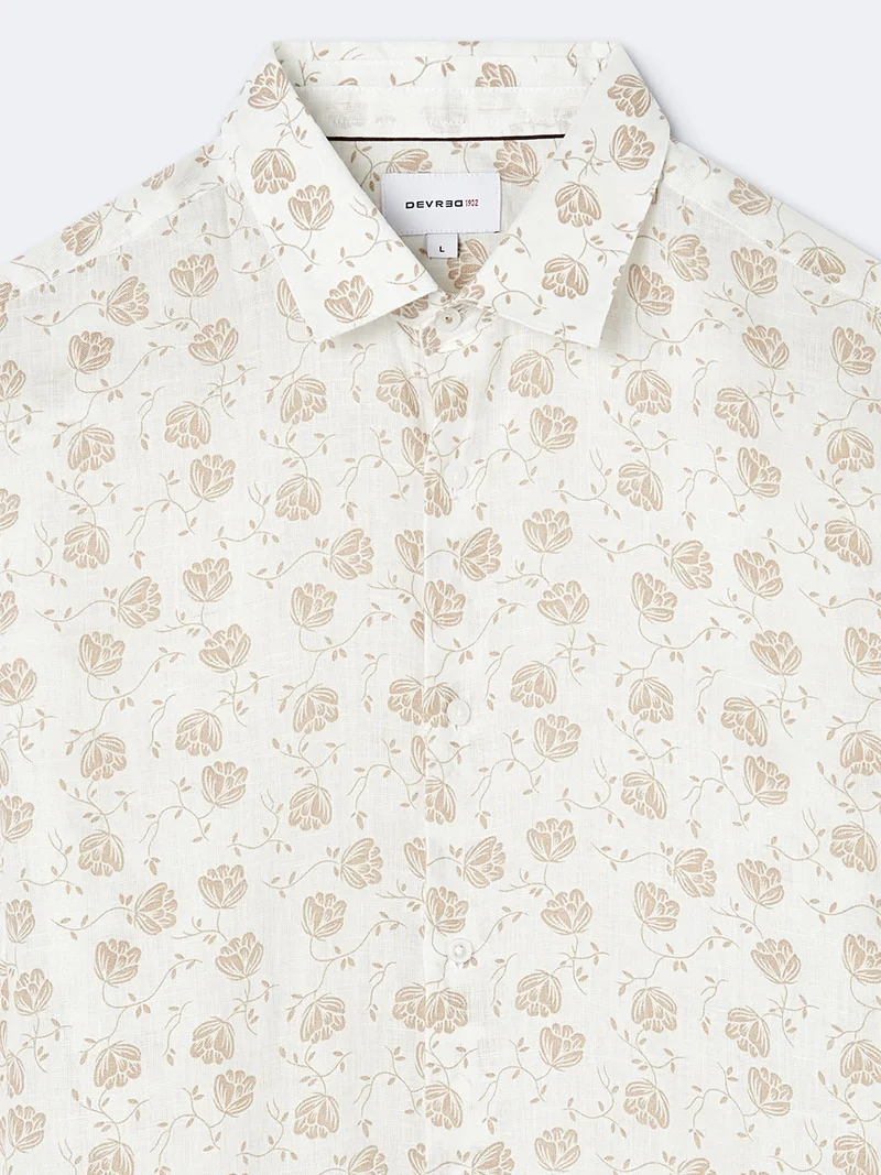 Chemise slim fleurie