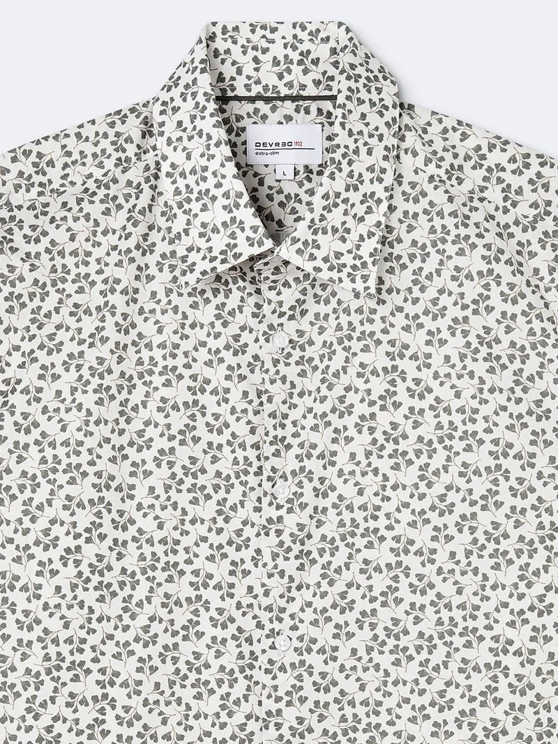 Chemise fleurie en coton