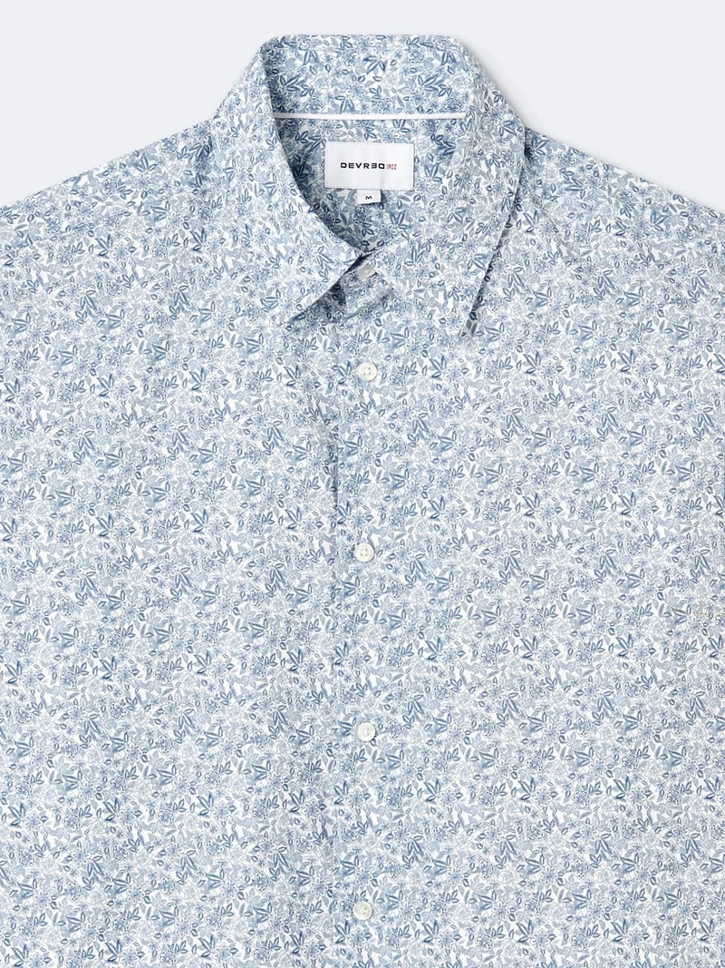Chemise 100% coton fleurie