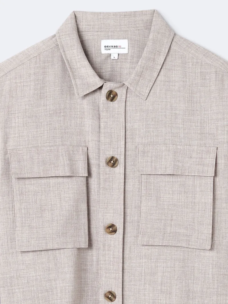 Surchemise regular 100% coton