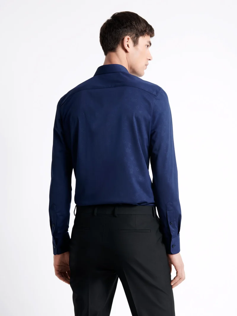 Chemise infroissable fleurie