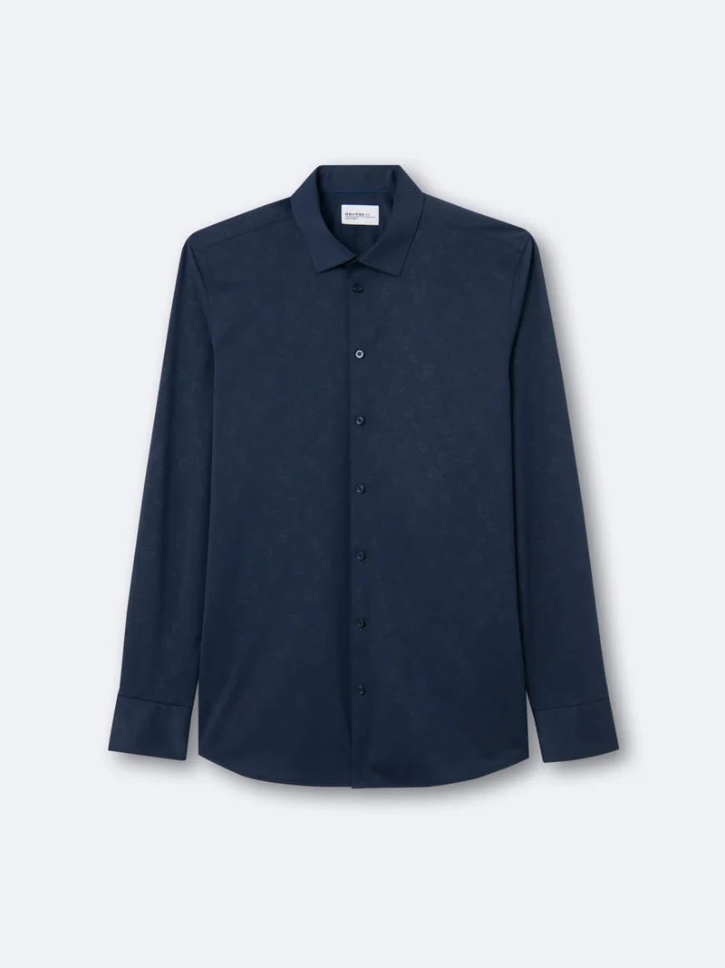 Chemise infroissable fleurie