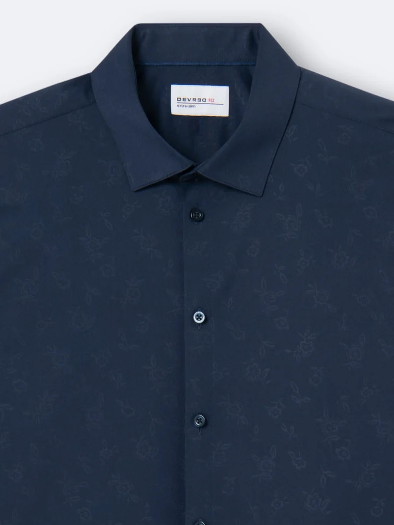 Chemise infroissable fleurie