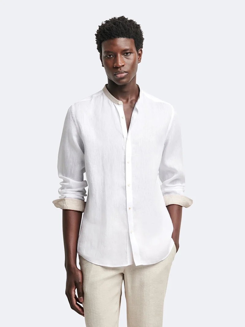 Chemise slim en lin