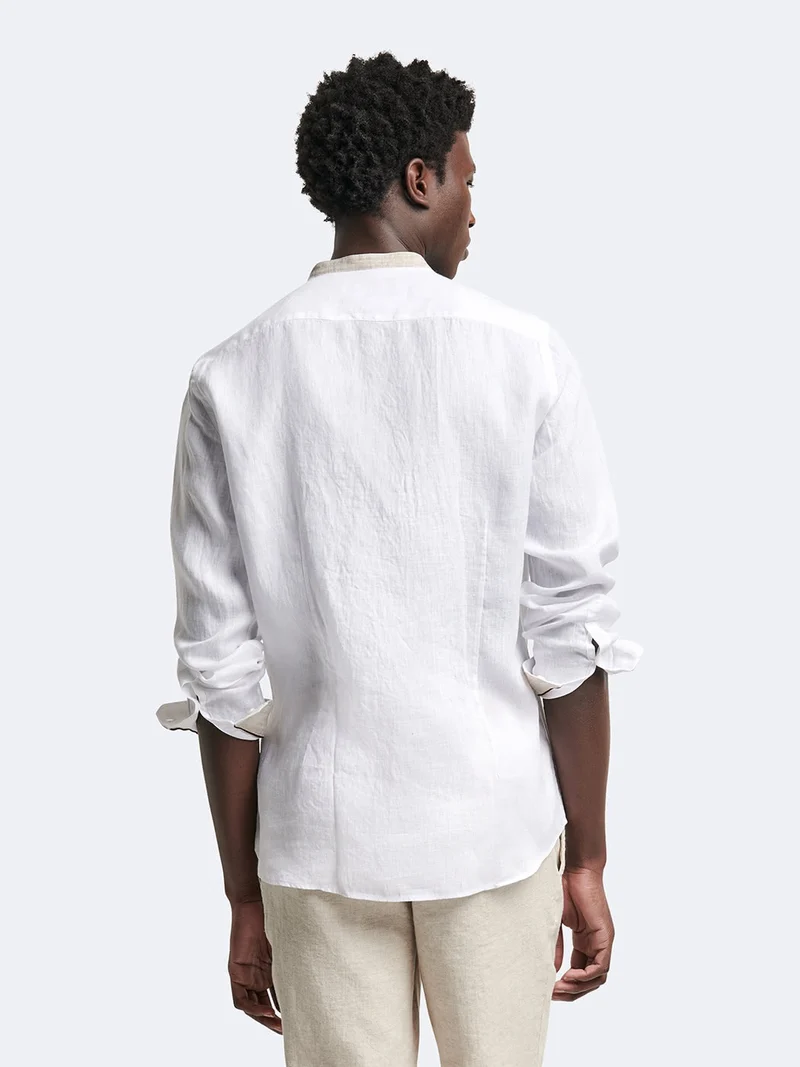 Chemise slim en lin