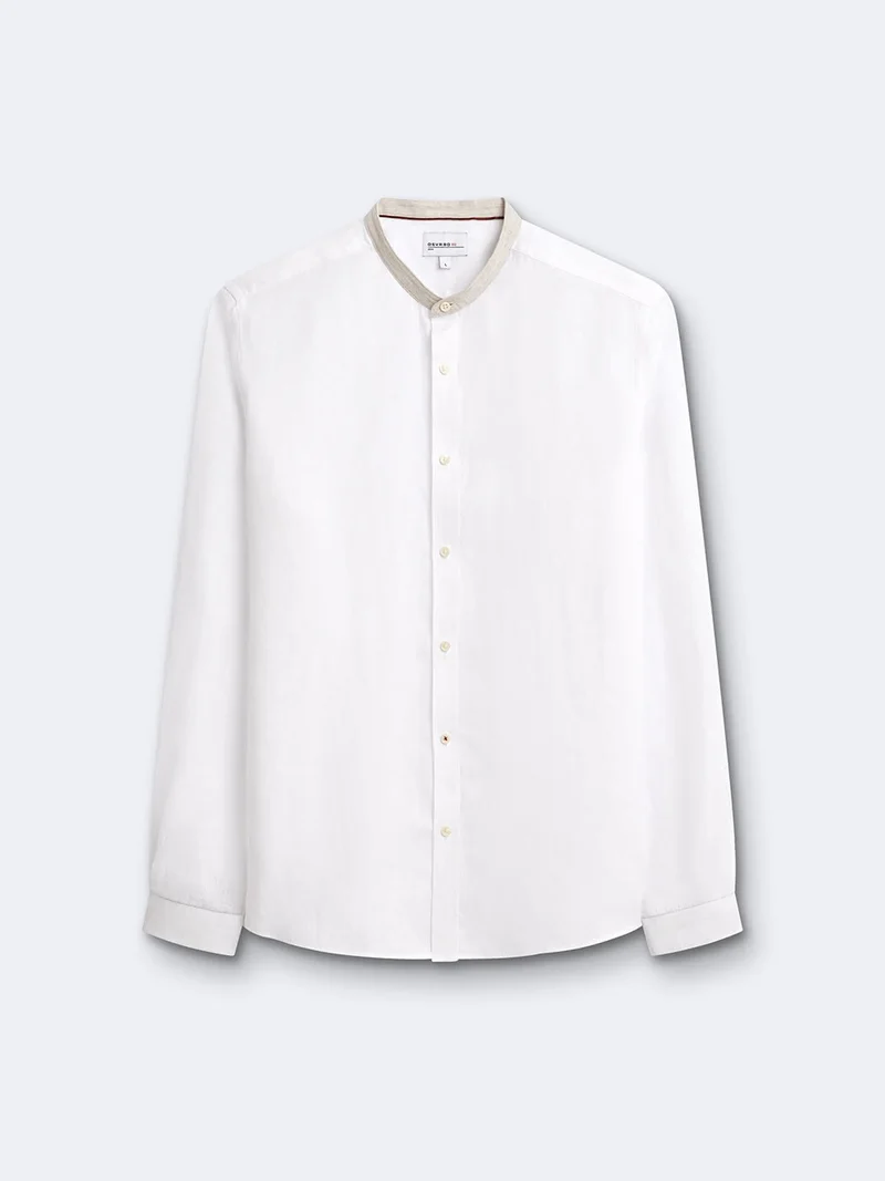 Chemise slim en lin