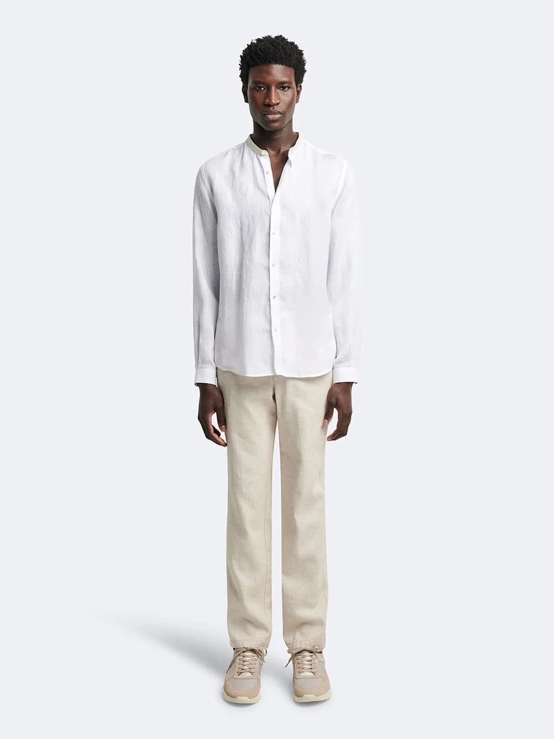 Chemise slim en lin