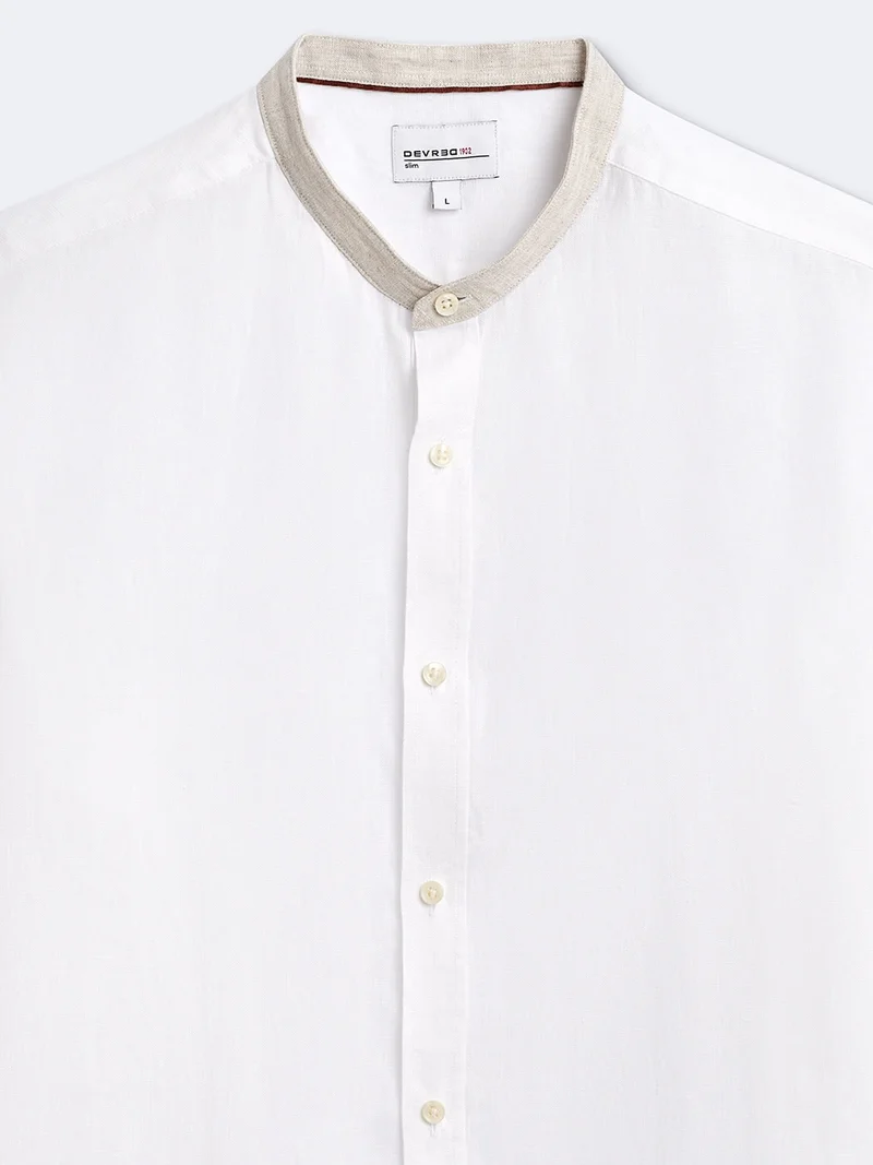 Chemise slim en lin