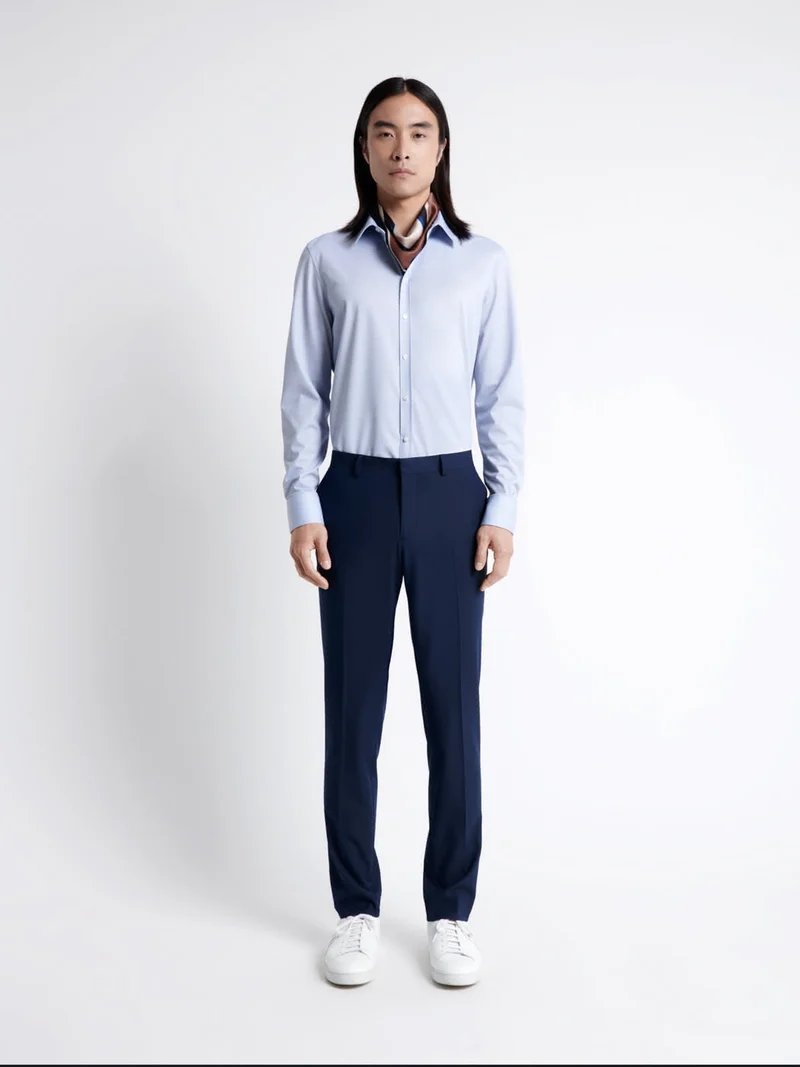 Chemise infroissable fantaisie