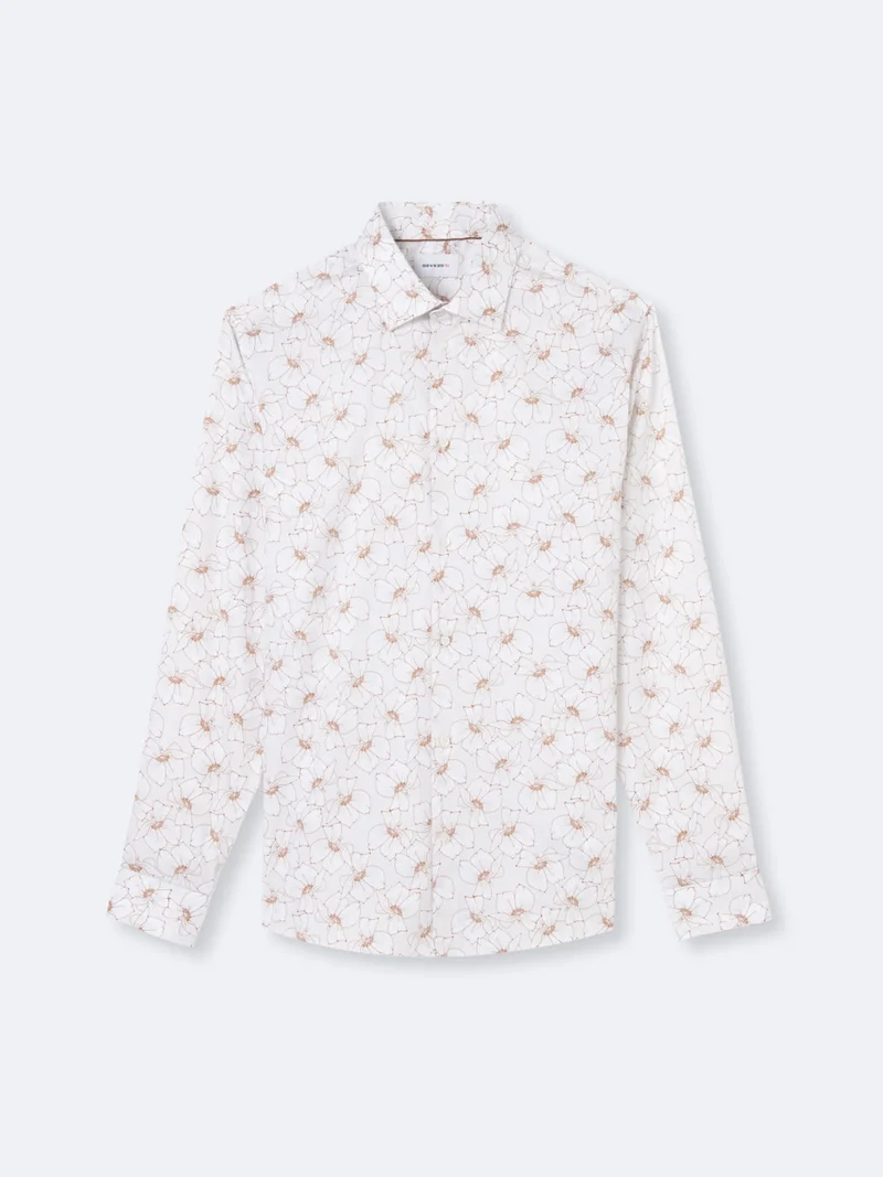 Chemise fleurie 100% coton