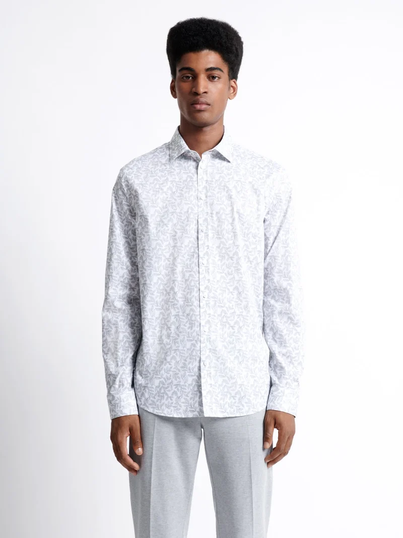 Chemise stretch végétale en coton