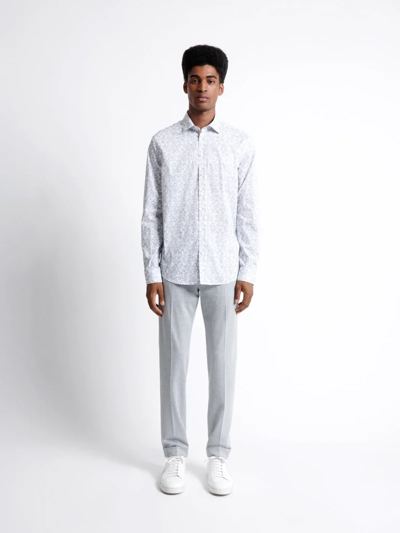 Chemise stretch végétale en coton