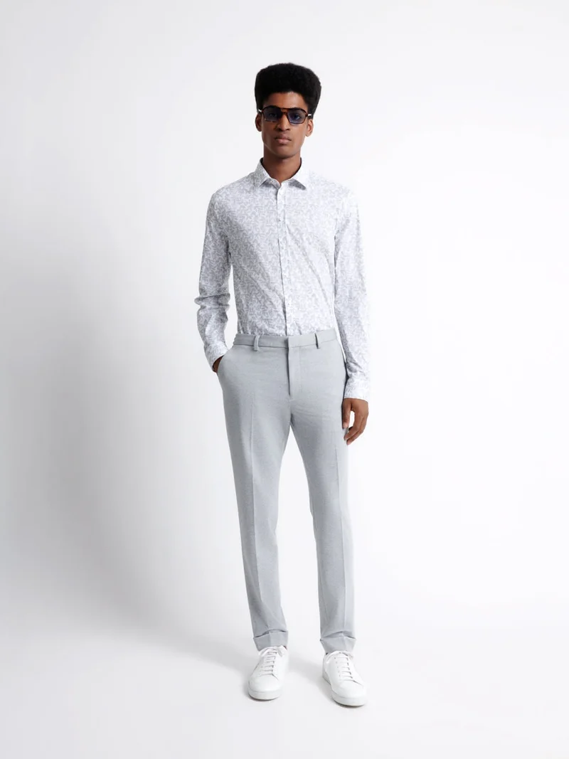 Chemise stretch végétale en coton