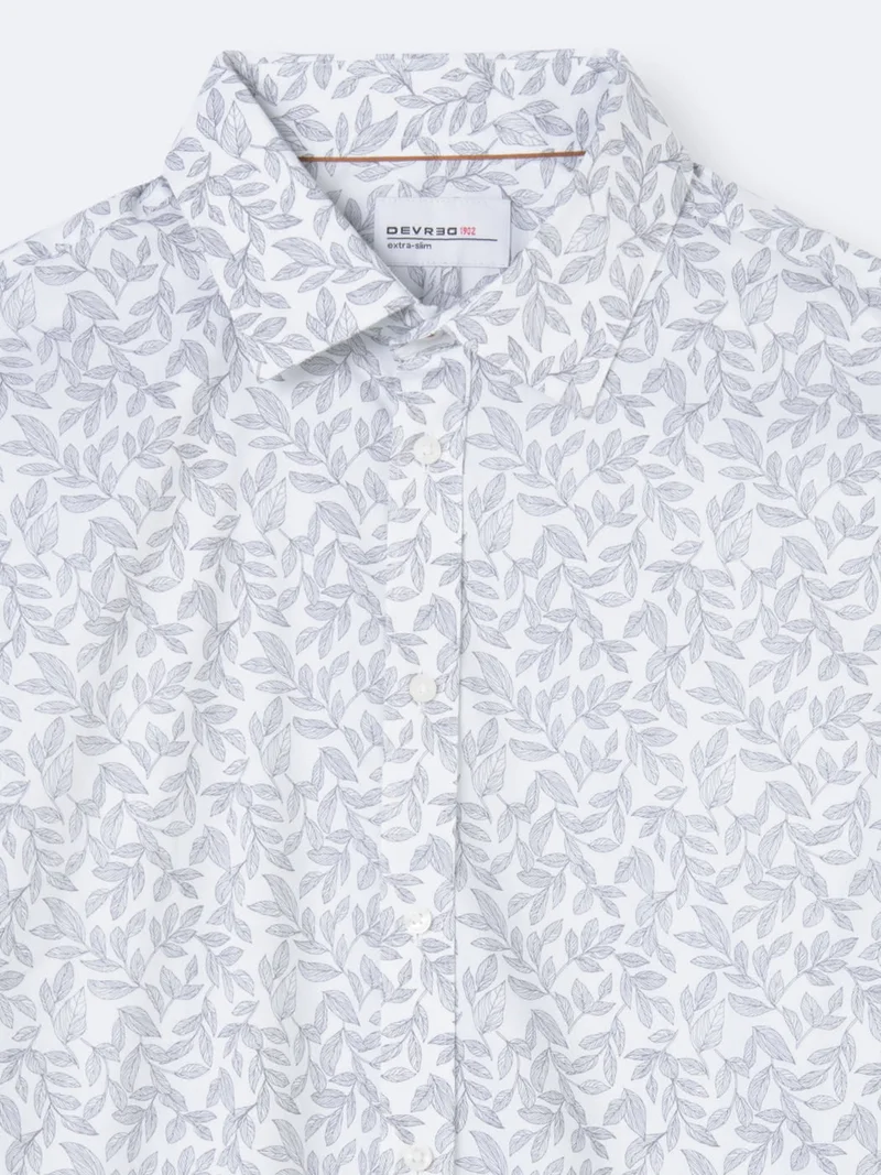 Chemise stretch végétale en coton