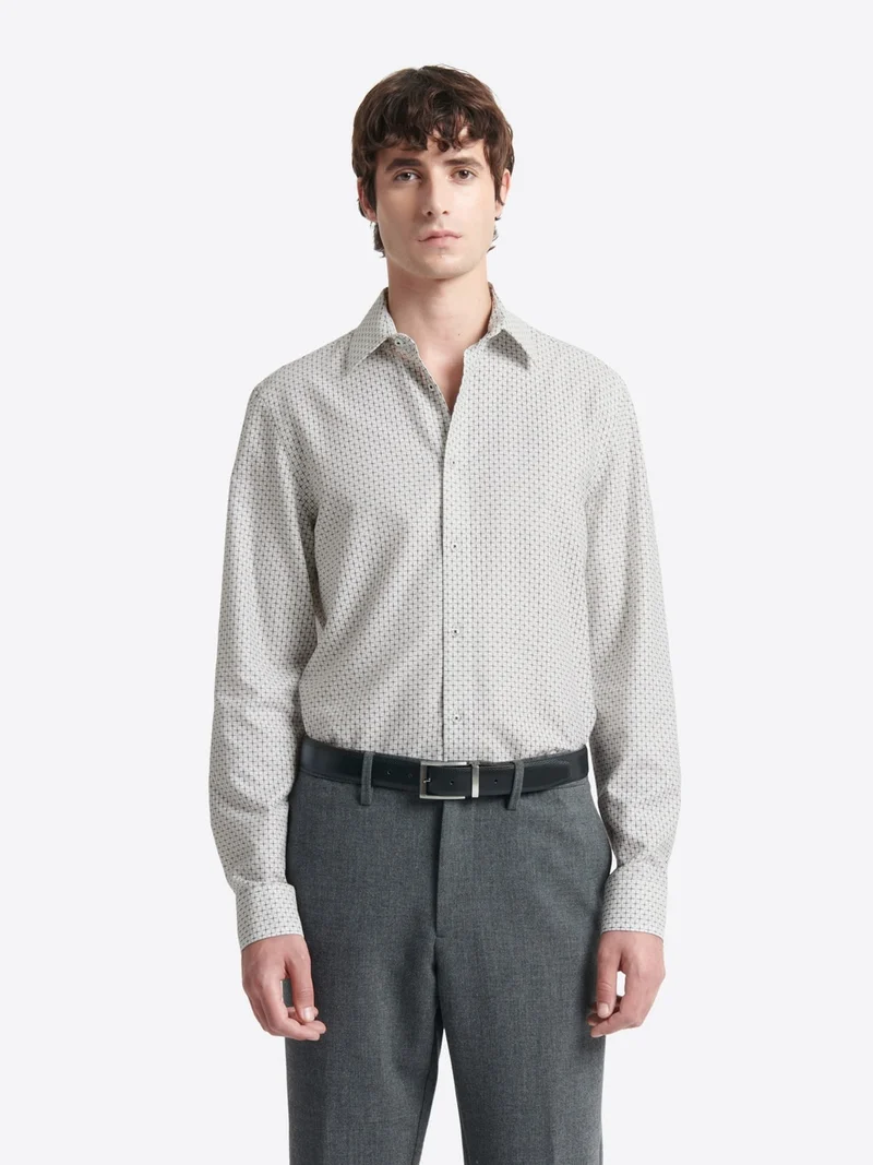 Chemise fantaisie en coton mélangé