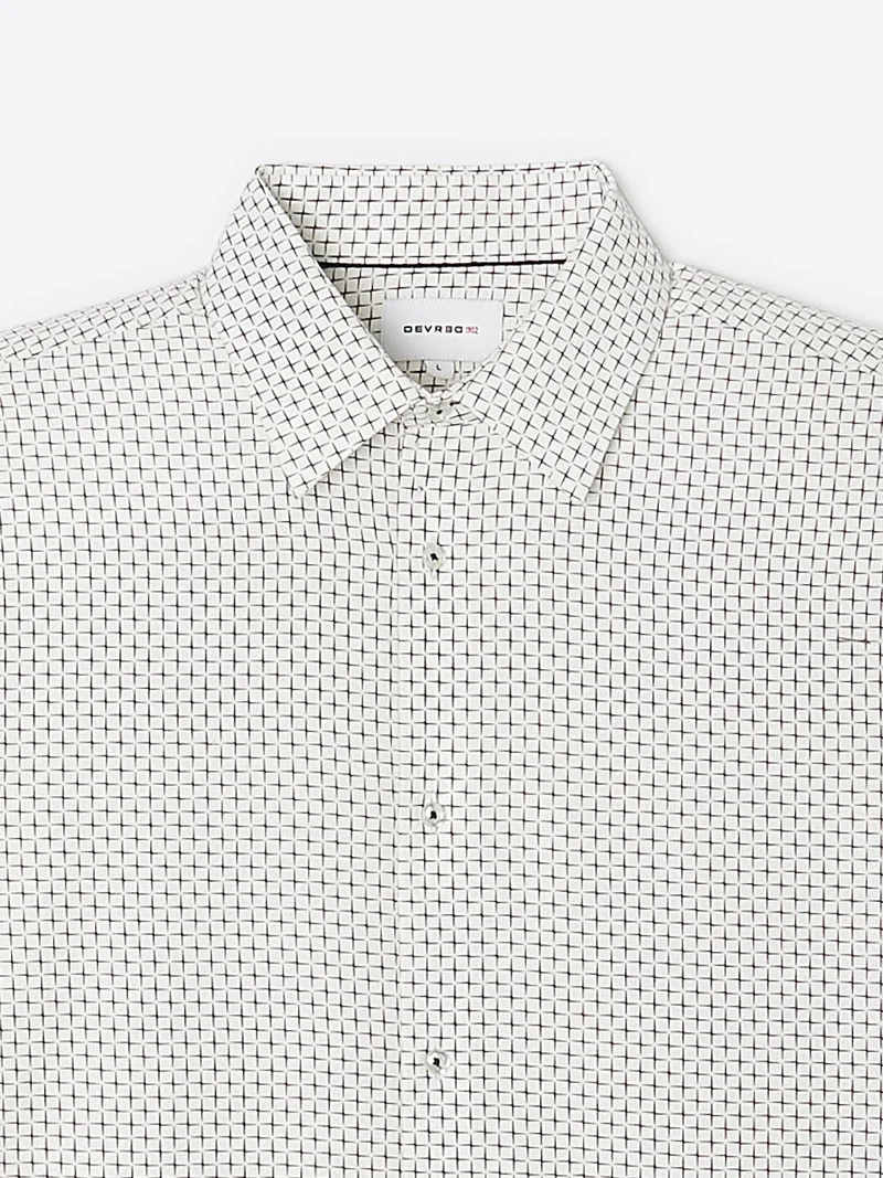Chemise fantaisie en coton mélangé