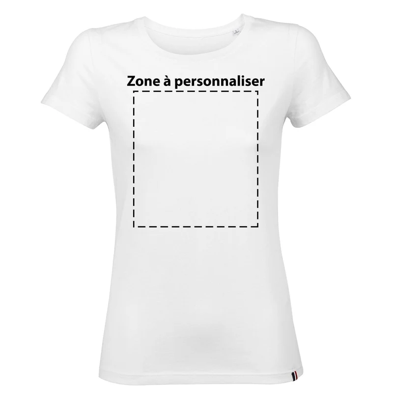 T-shirt femme personnalisé - Blanc