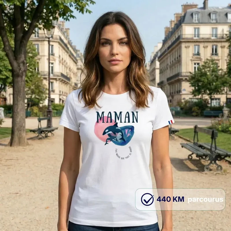 T-shirt blanc | Maman