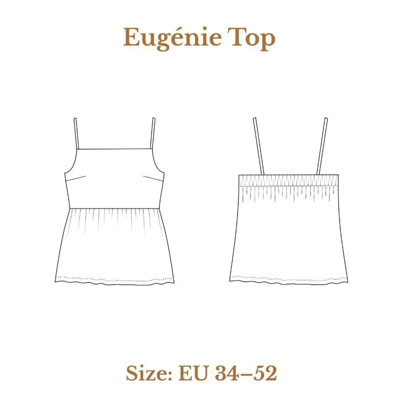 PATRON DE COUTURE PDF | Top Eugénie | Cha’Coud | FRANÇAIS SEULEMENT