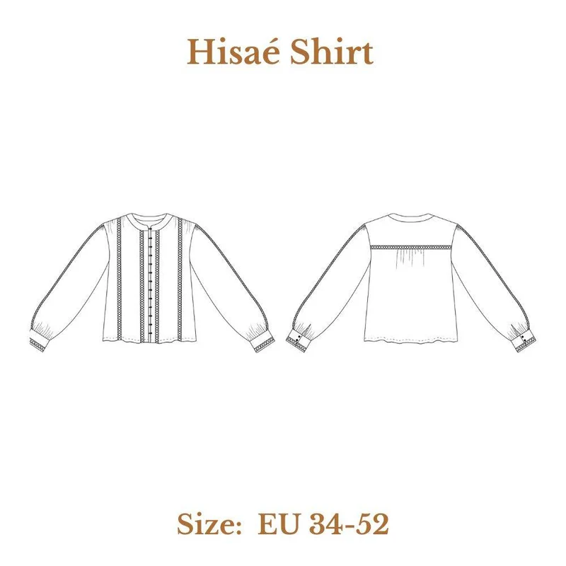 PATRON DE COUTURE PDF | Chemise Hisaé | Cha’Coud | FRANÇAIS SEULEMENT