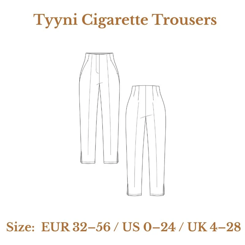 PATRON DE COUTURE PDF | Pantalon cigarette Tyyni | Named Clothing