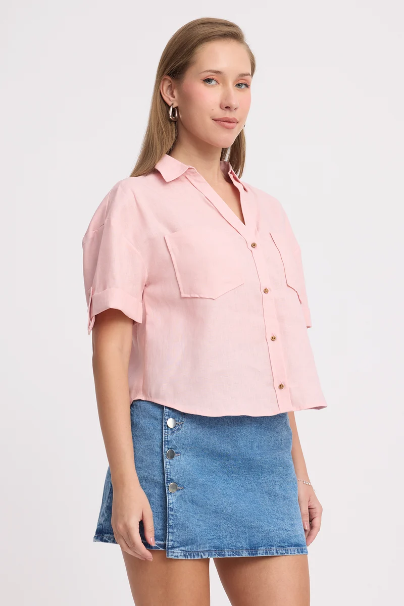 Starry|100% Cotton Short Sleeve Shirt