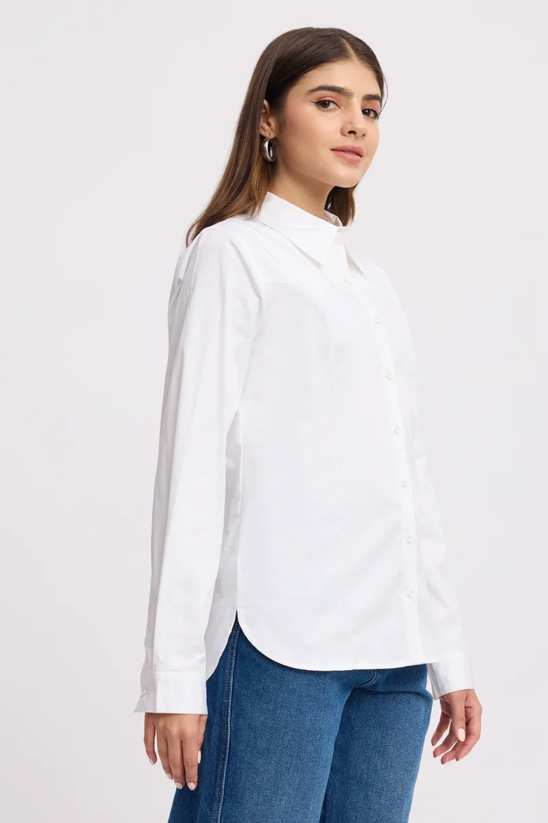 Canni|100% Cotton Cowboy Regular Shirt