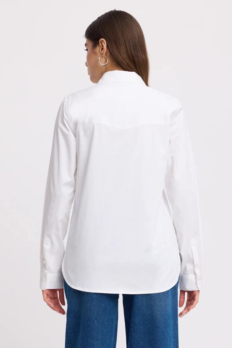 Canni|100% Cotton Cowboy Regular Shirt