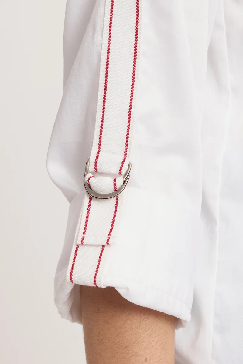 Bhati|100% Cotton Shirt With Sleeve Tape