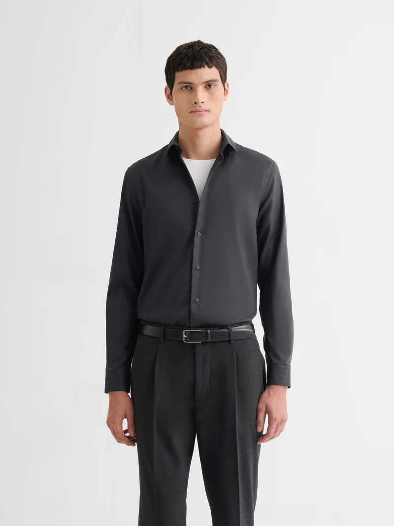 Chemise slim repassage facile