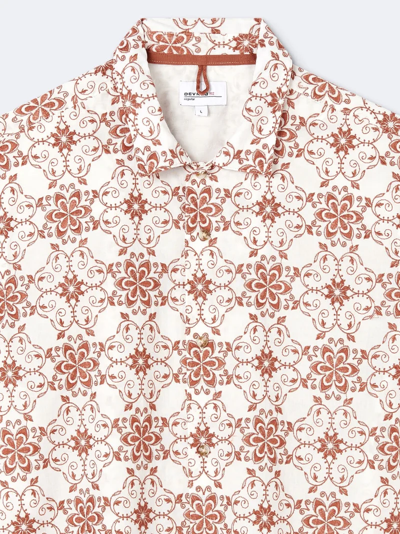 Chemise à manches courtes regular