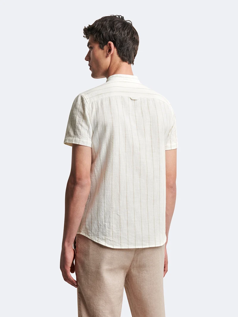 Chemise 100% coton rayée