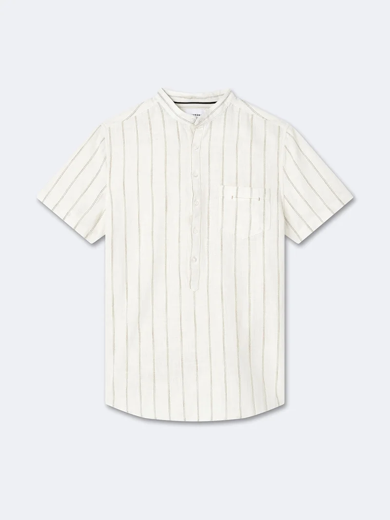 Chemise 100% coton rayée