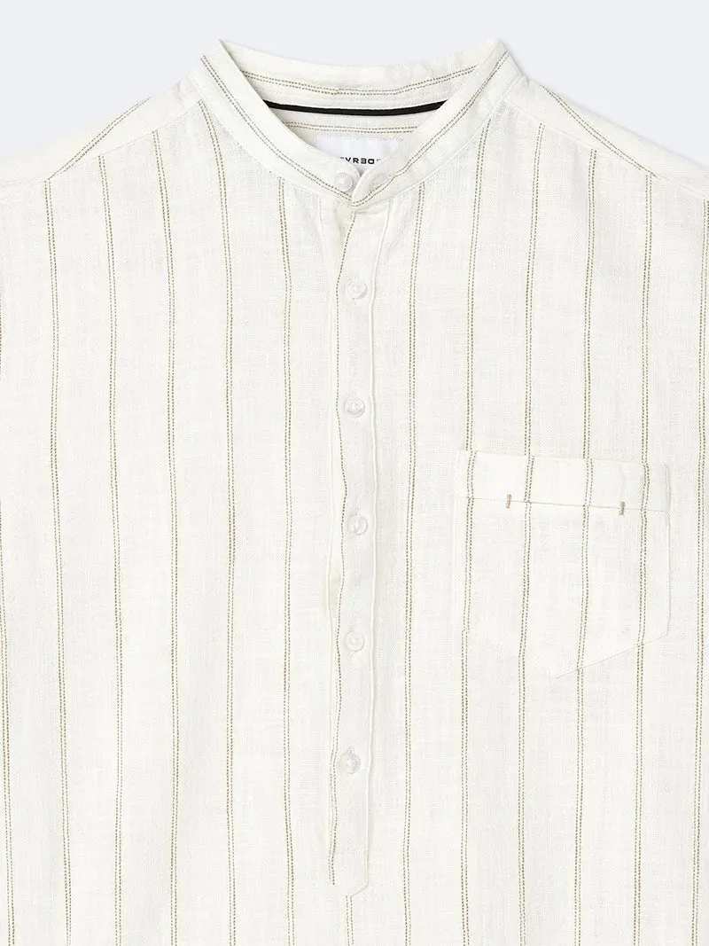 Chemise 100% coton rayée